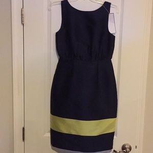 NWT J Crew Collection Blue open back formal dress